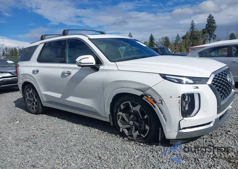 2022 Hyundai Palisade Calligraphy from USA, damaged, VIN KM8R7DHE7NU337769